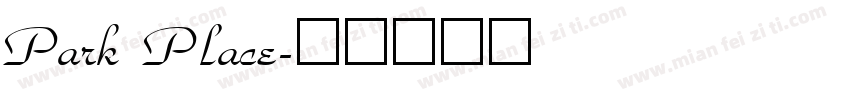 Park Place字体转换